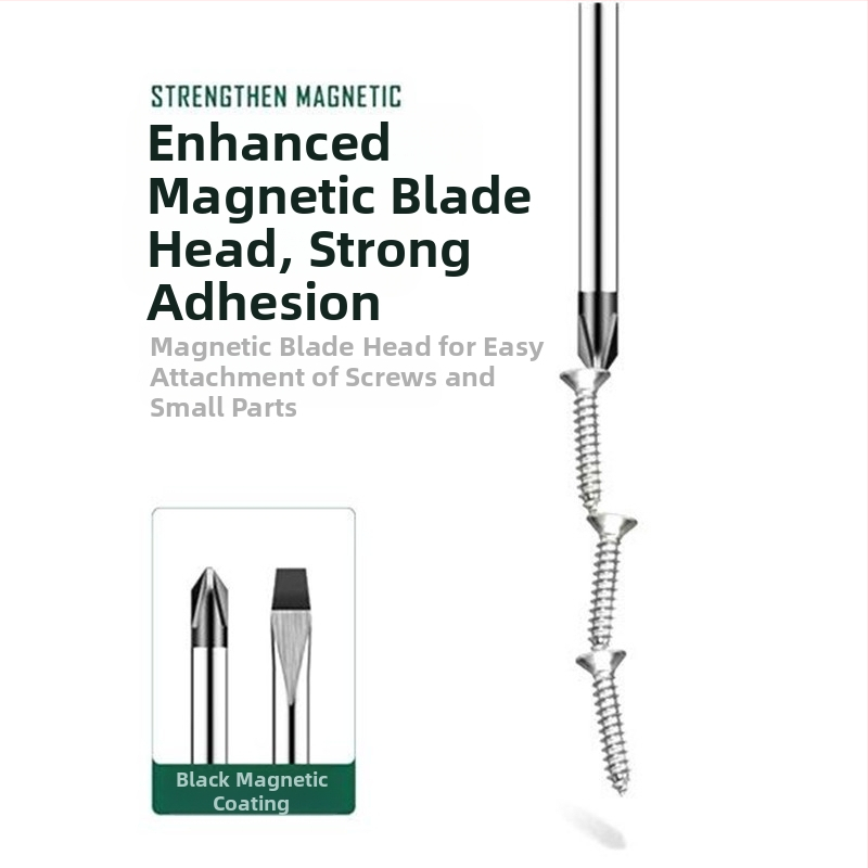 USLIKE отвертка с кръстовиден бит, Cr-V стомана, магнитна, изолирана, тегло 100 g, дръжка от нов материал