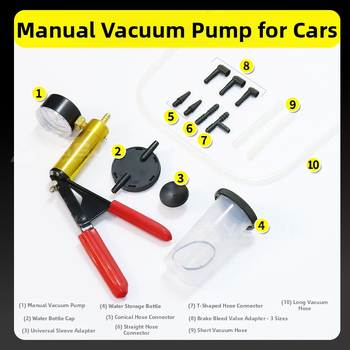 YS-054 Yongshi: Ръчна вакуум помпа за смяна на спирачна течност — комплект за автомобили (Марка: Yongshi; Комплект: няколко части; Област: автомобилни аксесоари; Сценарии: механичен ремонт)