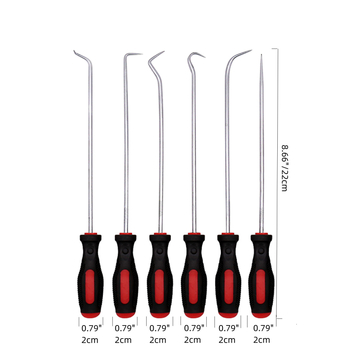 Σετ έξι αγκίστρων για αυτοκινητικές επισκευές – χάλυβας άνθρακα, OEM μάρκα εργαλείων