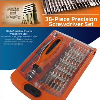 Daugiafunkcinis atsuktuvų rinkinys, 38 dalių, elektronikos remontui, suderinamas su Apple iPhone ir skaitmeniniais laikrodžiais