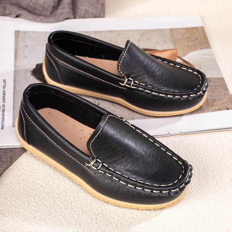 Bērnu roku šūtas mokasīni – elpojoši, viegli, pretslīdējoši – augšdaļa no mākslīgās ādas, zole TPR