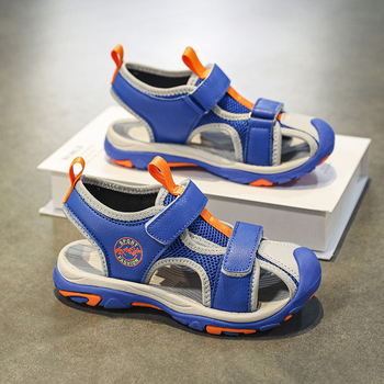 Gyerek strandcipő, zárt orrú, Velcro-zár, háromrétegű háló felső, EVA talp, csúszásmentes