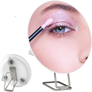 Окачващо се огледало за грим с увеличение 10x/20x/30x, 360° въртяща се скоба, ABS рамка, алуминиево огледало