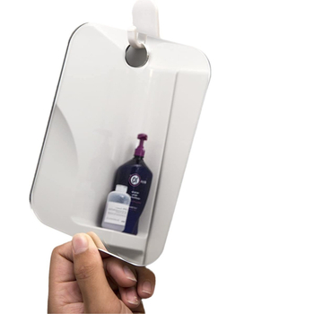 Закачено правоъгълно огледало за баня, стенно монтиране, алуминиево огледално покритие, рамка PU/PS/PVC