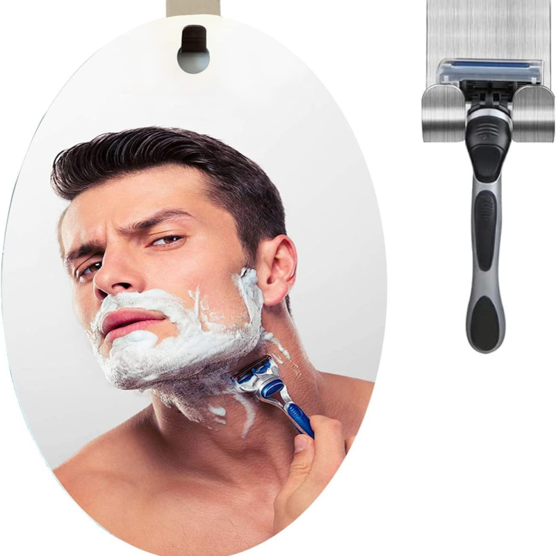 Κρεμαστό ορθογώνιο καθρέπτης μπάνιου, επιτοίχιος, με αλουμινένιο καθρέπτη και πλαίσιο PU/PS/PVC