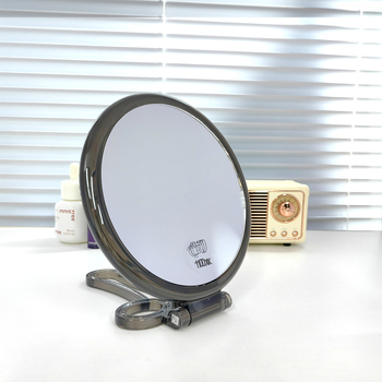 Настолно двойно огледало за грим, сгъваемо, HD увеличение, ABS рамка, преносимо