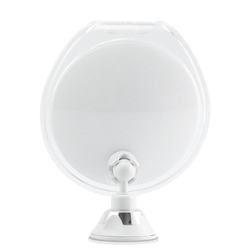Прозрачно огледало за грим с вакуумна присоска, антизапотяване, 360° въртене, закачалка за самобръсначка, алуминиево огледало