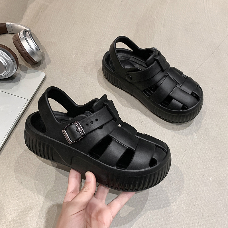 Sieviešu romiešu sandales Starry Sky, EVA augšdaļa, EVA zole, apļveida purns, Korejas stils, Pavasaris 2025.