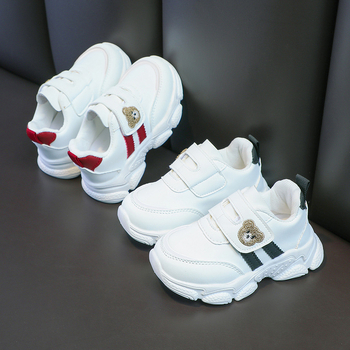 Παιδικά παπούτσια για τρέξιμο με σχέδιο κεφαλής αρκούδας – διαπνοή, ελαφριά, αντιολισθητικά, ανθεκτικά στη φθορά; κλείσιμο Velcro; καουτσούκ σόλα