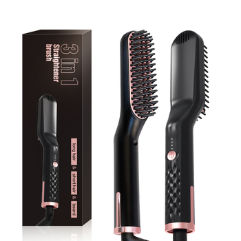 Pieptene dual funcțional pentru îndreptare și împletire, încălzire din ceramică de turmalin, diametru 16–20 mm, 110 V, 35 W