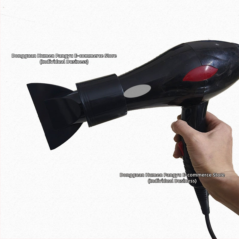 Комплект дюзи за сешоар за професионално стилизиране — прави и къдрава коса, включва дюза с форма на клюн и плоска дюза, обемни приставки