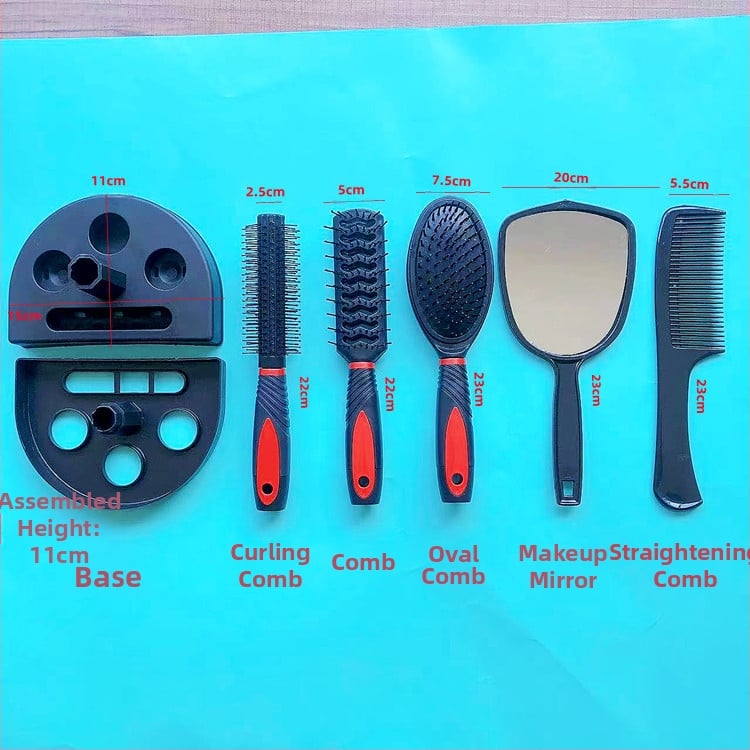 Plaukų šukų rinkinys, ABS, 5 vnt., Yiwu kilmė