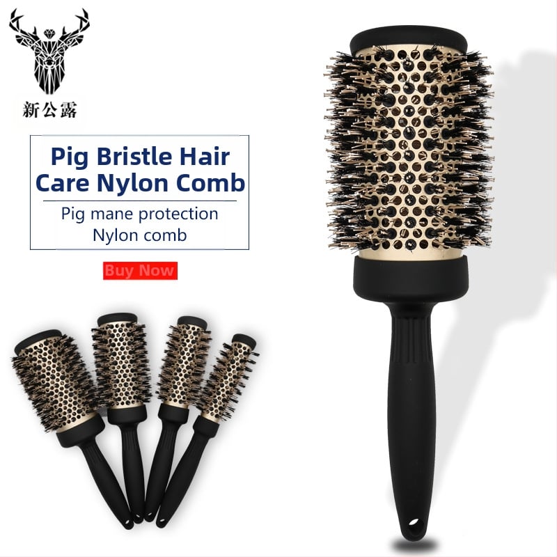 ABS plaukų šukos su neslystančia rankena ir cilindriniu ritiniu dizainu