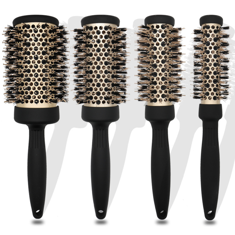 ABS plaukų šukos su neslystančia rankena ir cilindriniu ritiniu dizainu