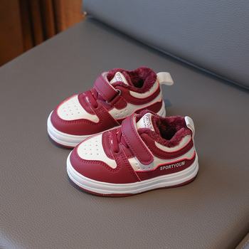 Ziemas zābaki bērniem 1–3 un 4–6 gadiem, fleece odere, augšdaļa no sintētiskas ādas, Velcro aizdare, gumijas zole