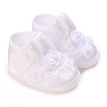 Kanvas zīdaiņu kristību kurpes, Velcro aizdare, zemais augšējais apvalks, 12–36 mēneši, pavasaris–rudens