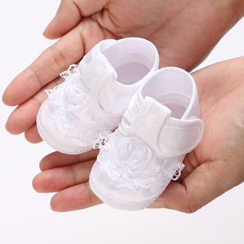 Kanvas zīdaiņu kristību kurpes, Velcro aizdare, zemais augšējais apvalks, 12–36 mēneši, pavasaris–rudens