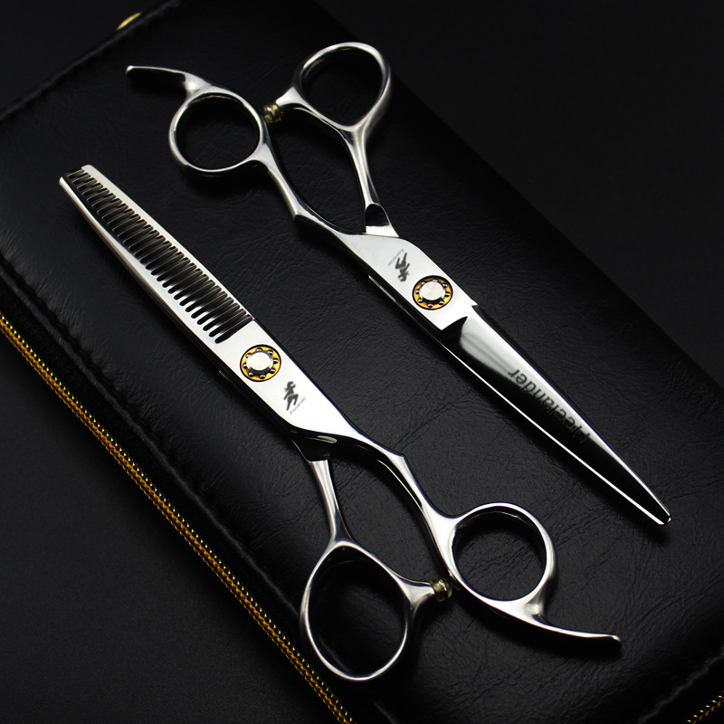 Yang ZCL-60 професионални ножици за фризьорство, плоско острие, за чело и разреждане