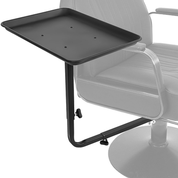 Ανεβοκατέβαστος δίσκος για καρέκλα κομμωτηρίου και ράφι αποθήκευσης — χάλυβας άνθρακα, φορητός, τοίχος με αναρρόφηση, μοντέρνος μινιμαλιστικός σχεδιασμός