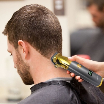 Електрическа машинка за подстригване SOLIMPIA, четков двигател, неръждаема стоманена режеща глава, вградена батерия 1000-1200 mAh, автономия 1-3 ч, шум 36-45 dB