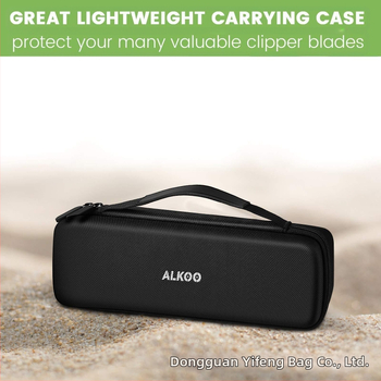 Grožio žirklų ašmenų saugojimo dėklas su EVA dėžute, 12 skyrių, bekvapė, apsauginio dangtelio saugojimas, logotipo spauda prieinama