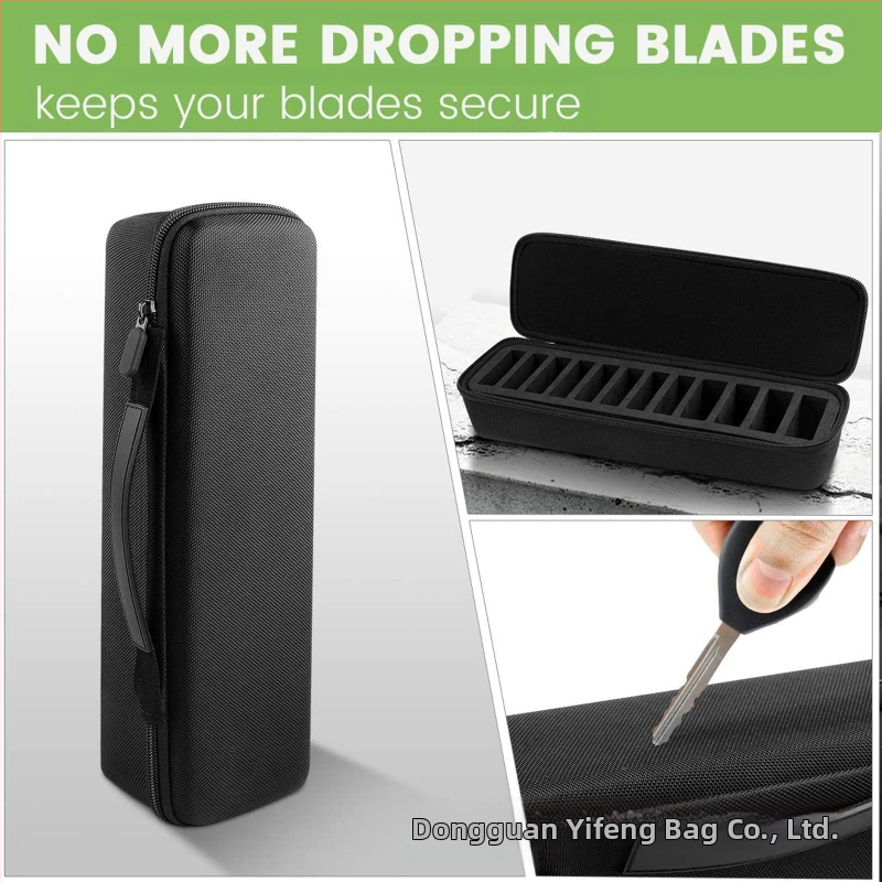 Чанта за съхранение на ножици за красота с EVA кутия, 12-слотов държач, без мирис, възможност за печат на лого, защитен капак