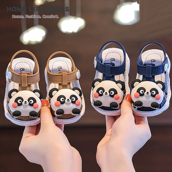 Παιδικές σάνδαλες για κορίτσια με καρτούν μοτίβο, καλοκαιρινές, αντιολισθητικές με κούμπωμα, PVC άνω μέρος και σόλα, για ηλικίες 1–6 ετών