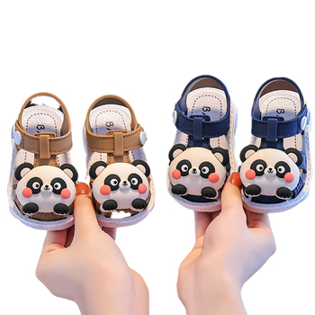 Παιδικές σάνδαλες για κορίτσια με καρτούν μοτίβο, καλοκαιρινές, αντιολισθητικές με κούμπωμα, PVC άνω μέρος και σόλα, για ηλικίες 1–6 ετών