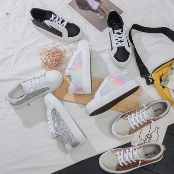 Bērnu sporta apavi ar zemu augšdaļu no PU, elastīga aizdare, EVA iekšsteļ, elpojoši, pretslīdoši, korejiešu stils