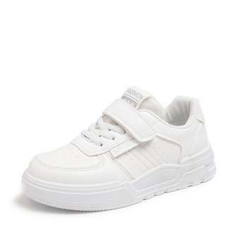 Παιδικά αθλητικά παπούτσια με συνθετικό δέρμα στην επάνω επιφάνεια, αντιολισθητική σόλα από καουτσούκ, κλείσιμο Velcro, καθημερινό στυλ.