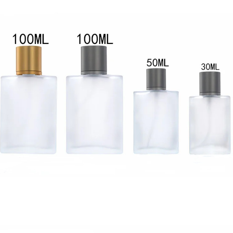 Staklena bočica za parfem s raspršivačem, matno prozirna površina, izduvno staklo, Ningjia