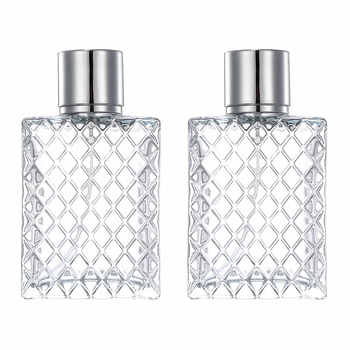 Nbyaic četvrtasta staklena boca za parfem s raspršivačem, ručno puhana staklena boca, mogućnost prilagodbe