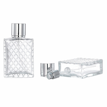 Nbyaic četvrtasta staklena boca za parfem s raspršivačem, ručno puhana staklena boca, mogućnost prilagodbe