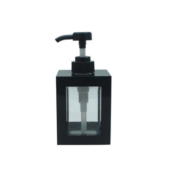 PET bočica za šampon, četvrtastog oblika, pumpa, injekcijsko oblikovanje, sitotisk završna obrada.