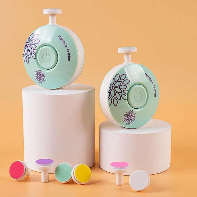 Set electric de șlefuit unghii pentru manichiură și pedichiură – unealtă de șlefuire a suprafeței unghiei, plastic, pentru copii și adulți, origine Zhejiang