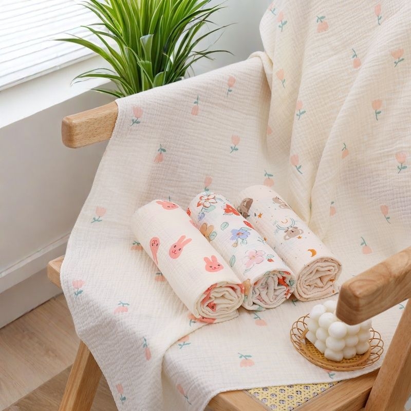 Kūdikių vonios rankšluostis – 100% medvilnė, 120–140 g, pritaikomas apdorojimas, kūdikiams