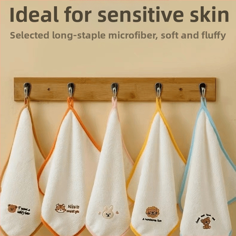 5-пакет детски квадратни кърпички за лице от коралов велур, карикатура Спайдърмен, тегло 25 g, с печат на лого