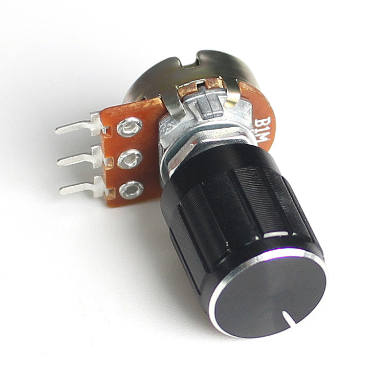 WH148 linearni potenciometar set, 5-set, aluminijske kapice za gumb, 3-pin