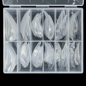 Μοντέλο επεκτάσεων νυχιών με κρυστάλλινο σχεδιασμό, σετ 120 τεμάχια, μάρκα mybormula, διαφανές και φορητό