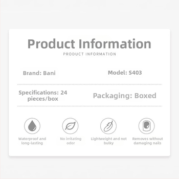 Σετ άκρων νυχιών, μοτίβο φιόγκο, γυαλιστερό γαλλικό μανικιούρ, 24 τεμάχια