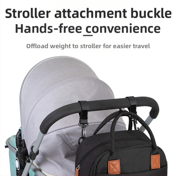 Σακίδιο–τσάντα για πάνες για μαμάδες – ελαφρύ, με μεγάλο χώρο, πολυεστερικό, μητρική και βρεφική τσάντα, πολυλειτουργική αποθήκευση, Άνοιξη 2024