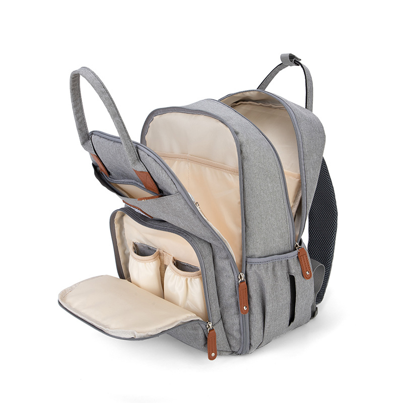 Pelenkás hátizsák anyukáknak – könnyű, nagy kapacitású poliészterből készült, kismama és babás táska, multifunkcionális tároló hátizsák, 2024 tavasz