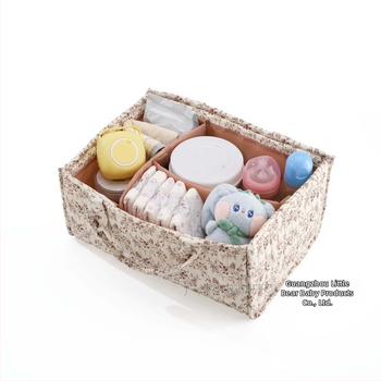 Τσάντα για πάνες με φλοράλ μοτίβο – εξαιρετικά ελαφριά θήκη αποθήκευσης οικιακής χρήσης, πολυεστέρας με επένδυση πολυεστέρα