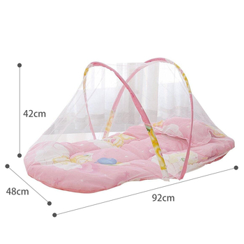 Saliekamā bērnu mušas tīkla, pārnēsājams gultas pārsegs, ar vienu atveri, plastmasas konstrukcija, aizsardzība pret kukaiņiem, piemērots 0–1 gadu vecumam