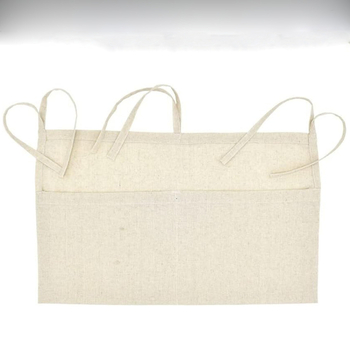 Κρεμαστή τσάντα αποθήκευσης από καμβά, με 2 θήκες, πολυλειτουργικός οργανωτής τοίχου για υπνοδωμάτιο και ντουλάπα