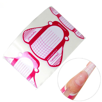 Körömpapírtartó – széles repülőgép alakú ujj-támasz, géllakk és akril körmökhez, 500 db