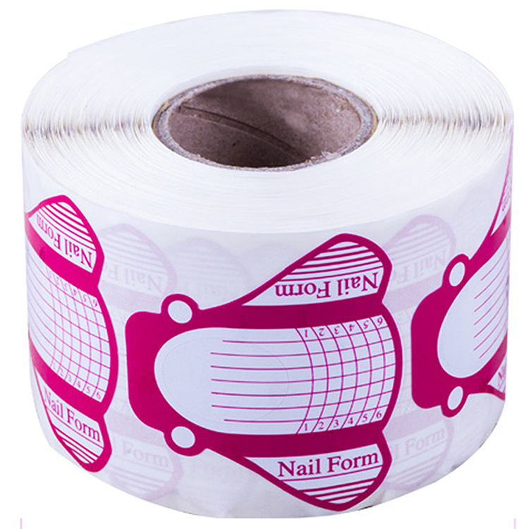 Körömpapírtartó – széles repülőgép alakú ujj-támasz, géllakk és akril körmökhez, 500 db