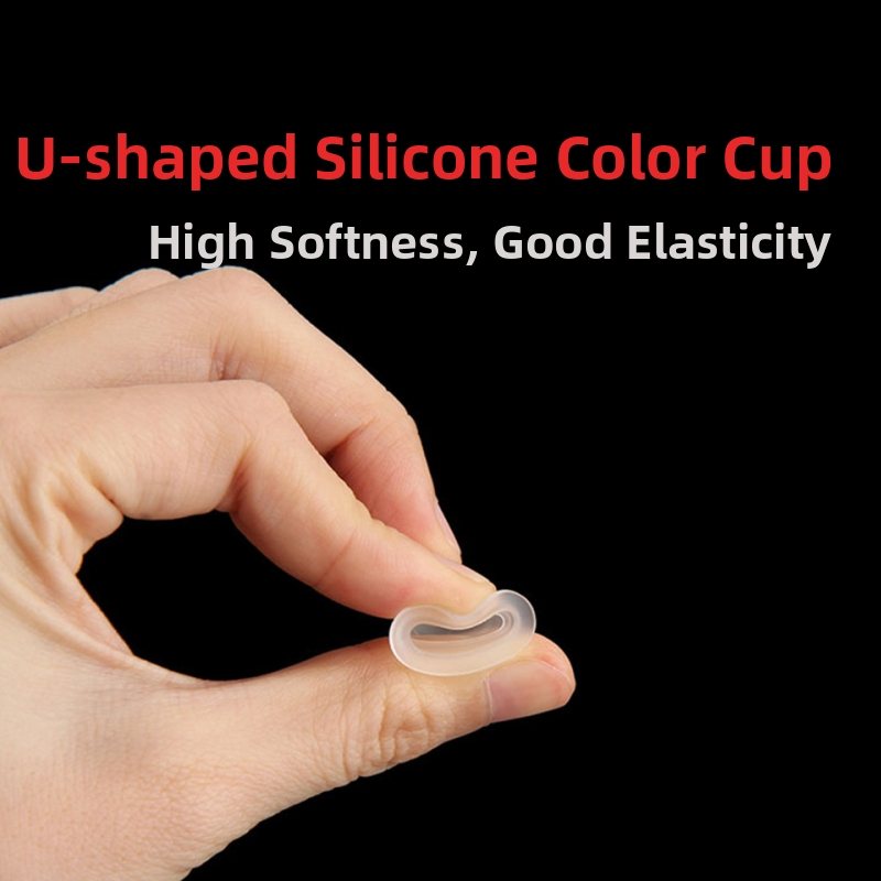 Силиконова U-образна чашка за татуировки, мека и приятелска към иглите, 100 бр.