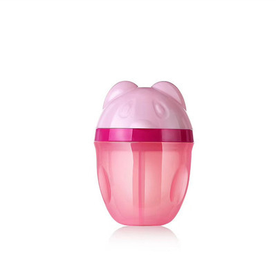 Cutie pentru lapte praf pentru bebeluți cu trei compartimente, portabilă, etanșă, pentru lapte praf și terci de orez, potrivită de la naștere până la 3 ani