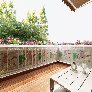 Erkély- és lépcsőbiztonsági háló karikatúra dizájnnal, textil anyag, licencelhető magánmárka